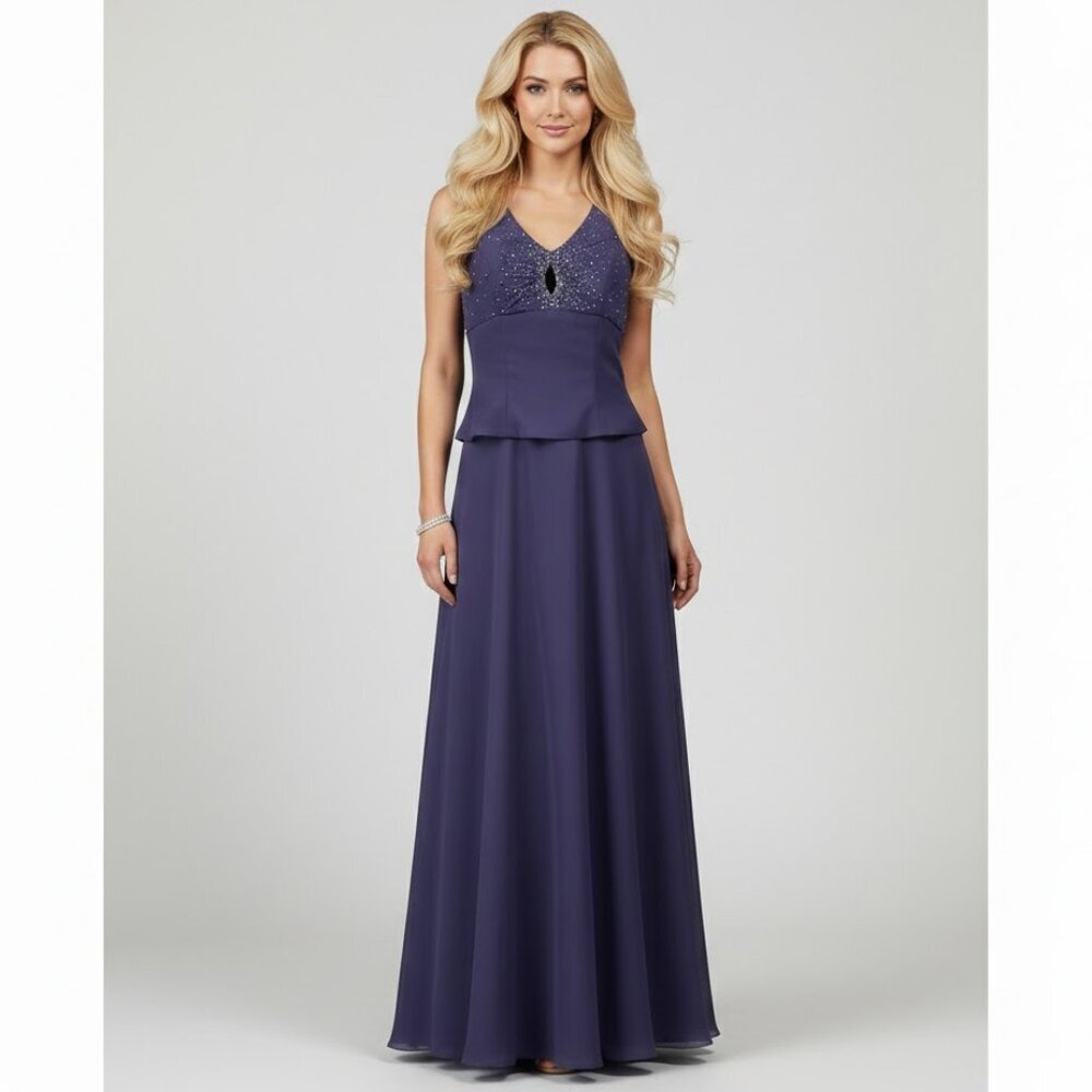 Amethyst Purple Formal Chiffon Dress
